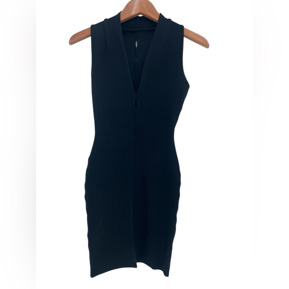 Alexander Wang Black Cutout Stretch Mini Dress Size XS